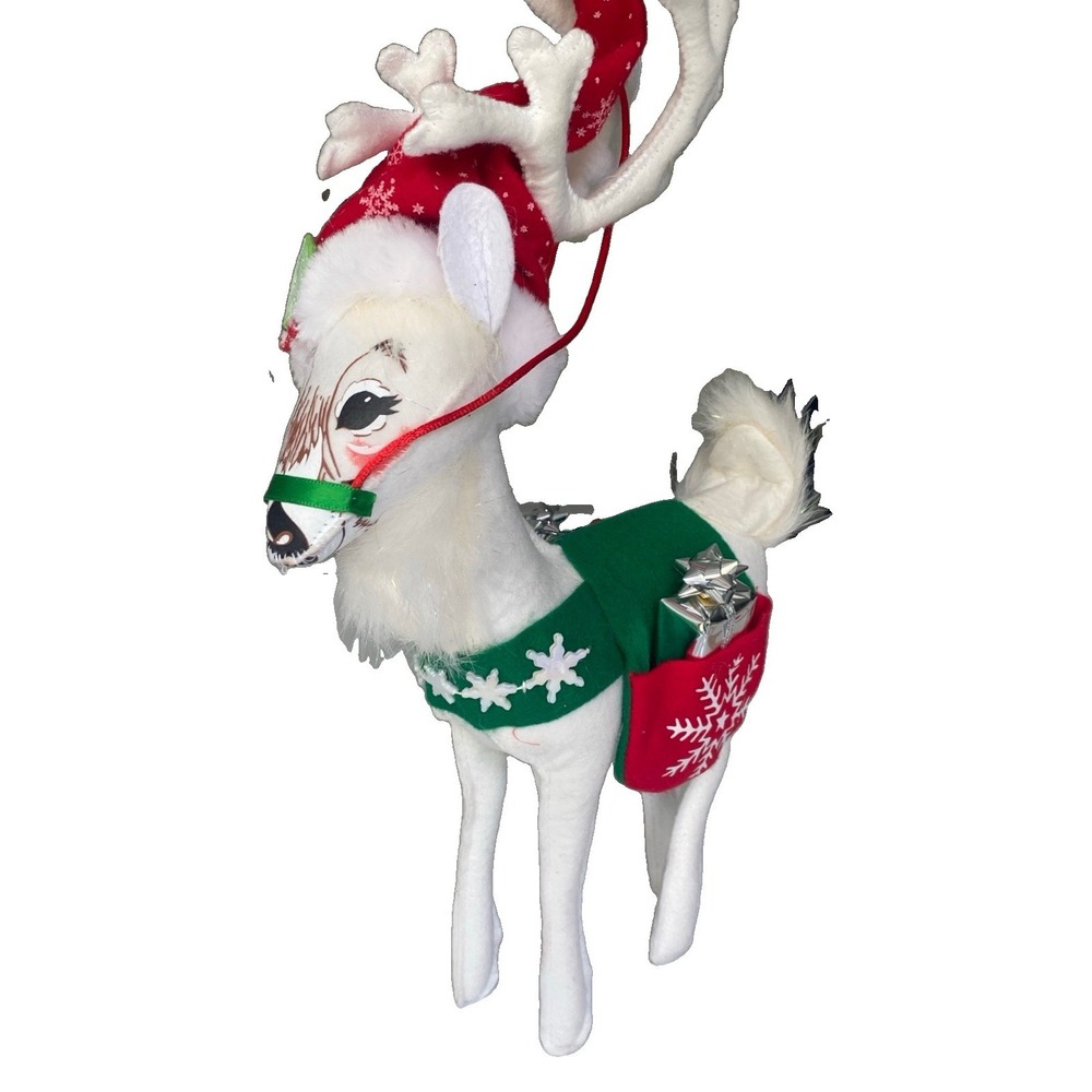 Reindeer Annalee White Snowflake 2007 Christmas Presents 14"